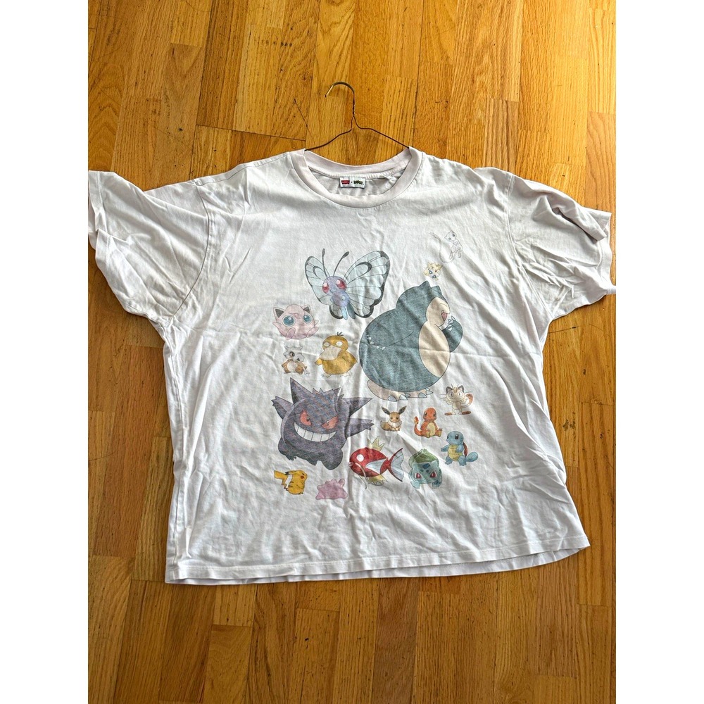 Levi's x Pokémon 25th Anniversary T-Shirt Pink Snorlax Gengar Mew